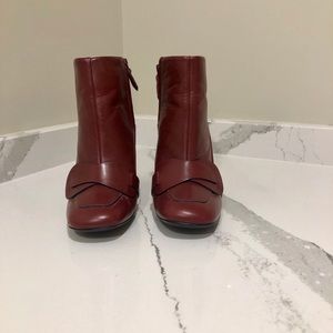 Tory Burch Cherry Red Bond Bootie
